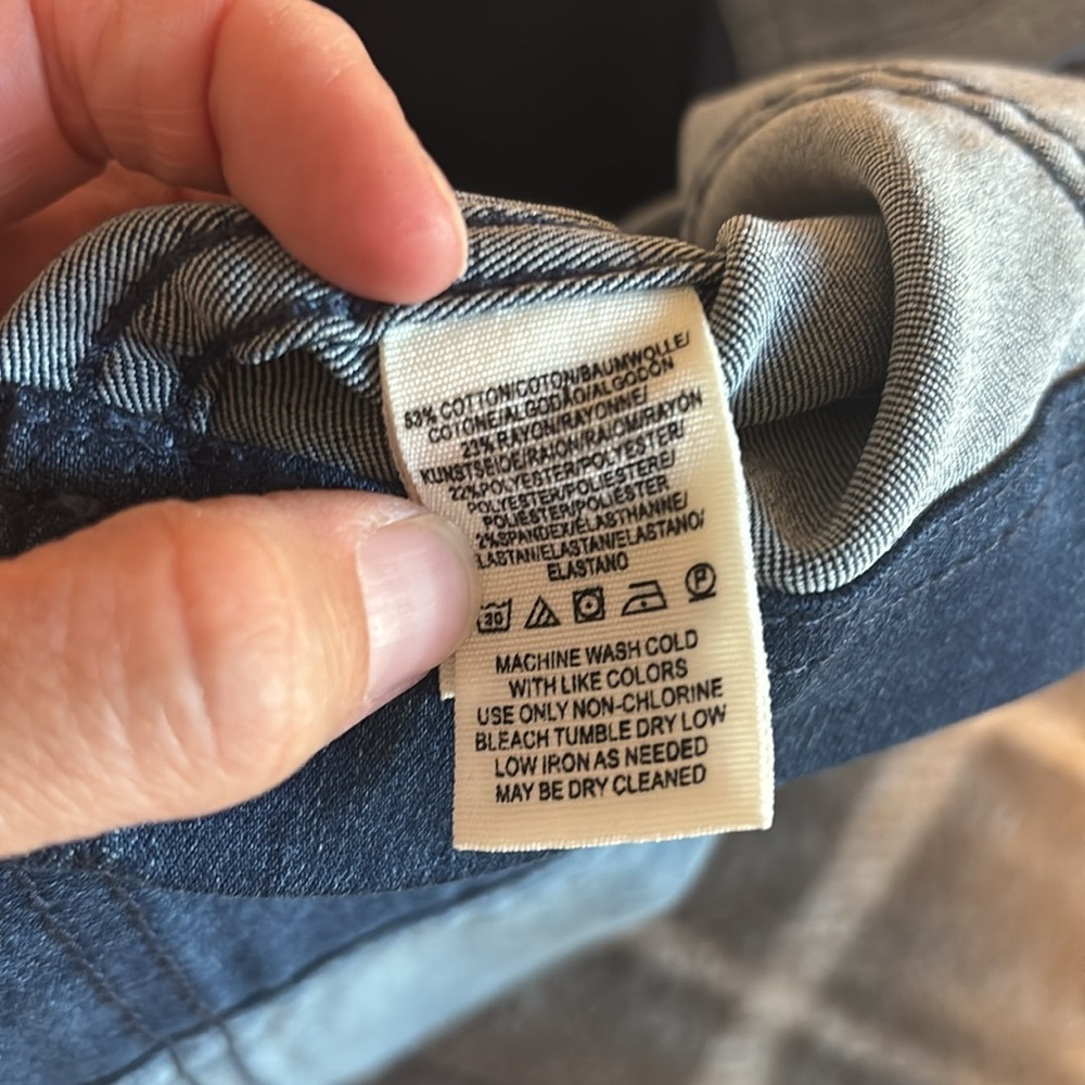 NWT Free People Two Toned Denim Skirt - Picture 5 of 5